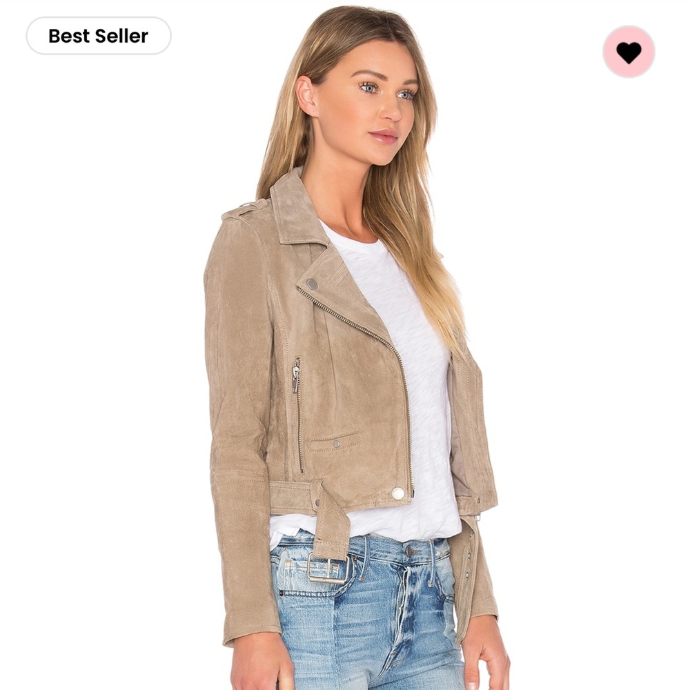 BLANKNYC Suede Moto Jacket